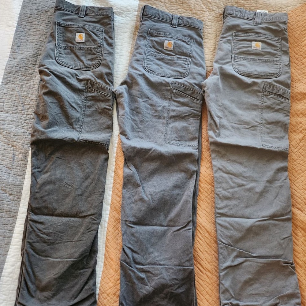 Carhartt FLEECE LINED PANTS - three pairs - 33x30